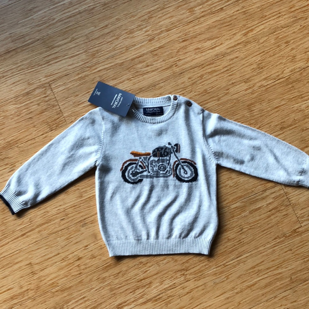 Mayoral motorcycle sweater 24mo - NWT